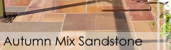 Autumn Mix Sandstone Paving and Patio